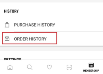 Order History